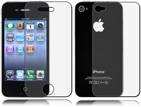 Apple iPhone 4 4G / 2 Parça Ön ve Arka için Premium TAM VÜCUT Parlama Önleyici / Mat Ekran Koruyucu