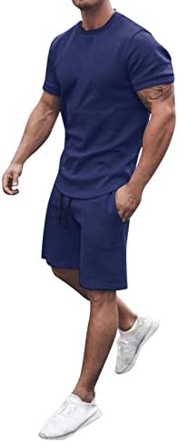 TOUFA takım elbise Erkekler Kollu Şort erkek Plaj Yaz 2 Parça Pantolon ve Kısa Gömlek Setleri Erkek Takım Elbise ve