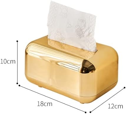 IRDFWH Altın Doku Tutucu Ev Dekor Gümüş Doku Kutusu Oturma Odası Masaüstü Dekoratif Doku Kutuları Çıkarılabilir Mutfak