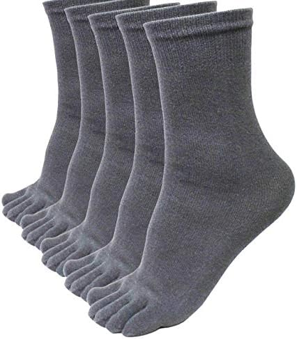 5 Katı Çift Beş Çorap Kısa Spor Koşu Erkekler Ayak Parmak Elastik Çorap Çorap Erkek Atletik Çorap