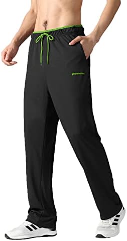 FAVMARTHA erkek Sweatpants Fermuarlı Cepler ile Açık Alt Atletik Joggers Pantolon Koşu, Egzersiz, Spor Salonu, Koşu,