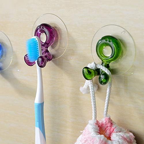 SOOTOP Diş Fırçası Tutucu w Moda Ev Banyo Diş Fırçası Emme Tutucu Raf Duvar Montaj Asmak Standı Toz Geçirmez Aile