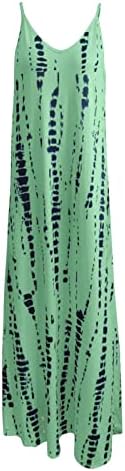 Kadın Yaz Casual Kolsuz Çiçek Maxi Elbise Artı Boyutu Moda 2023 Bahar Elbise Boho Sundress Plaj Tatil için