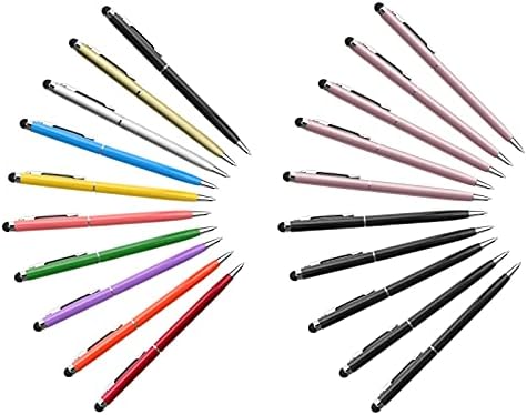 20 Adet Stylus Kalemler için Dokunmatik Ekranlar anngrowy Stylus Kalem Evrensel Stylus Tükenmez Kalem 2 in 1 Stilistler