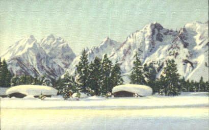 Teton Dağları, Wyoming Kartpostalı