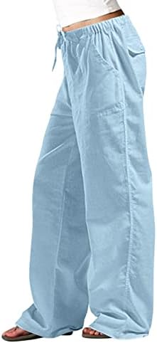 MIASHUI Geniş Bacak Cover up Pantolon Bayan Casual Katı Renk Gevşek Cepler Elastik Kemer Bel Pantolon Uzun Kadın Sıcak