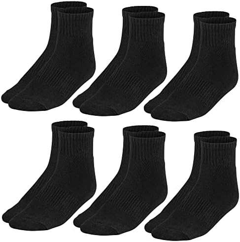 Realtree Yastıklı Siyah Erkek Çorapları Mürettebat veya İş için Uzun-Beden 6-12