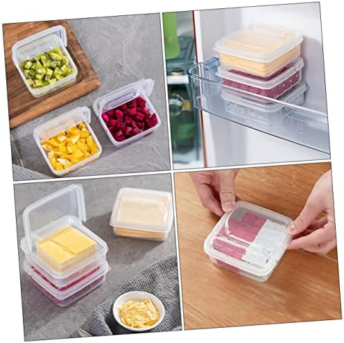 Luxshıny 2 pcs kutuları Istiflenebilir Şeffaf Depolama Mutfak Küçük Bin Buzdolabı Soğan Ev Uygun Zencefil Meyve Sarımsak