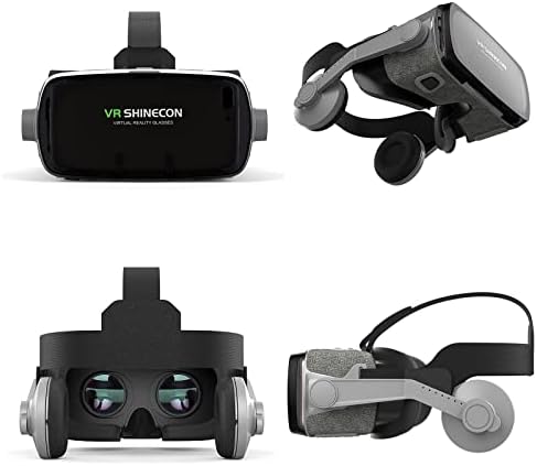 UYGHHK VR Kulaklıklar, sanal Gerçeklik Oyunu Film Gözlük iPhone & Android 4.7-6.1 inç Smartphone için Ayarlanabilir
