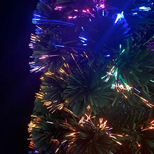 Yapay İnce Noel Ağacı, Ofis Noel Ağacı, Ticari Noel Ağaçları, 5 Renkli ışıklar,Otomatik Olarak Değişir, İç ve Dış