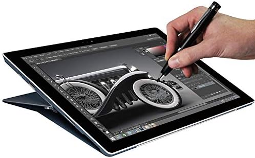 Broonel Siyah İnce Nokta Dijital aktif iğneli kalem ile Uyumlu ASUS ZenBook 14 Ultra İnce Dizüstü Bilgisayar 14”