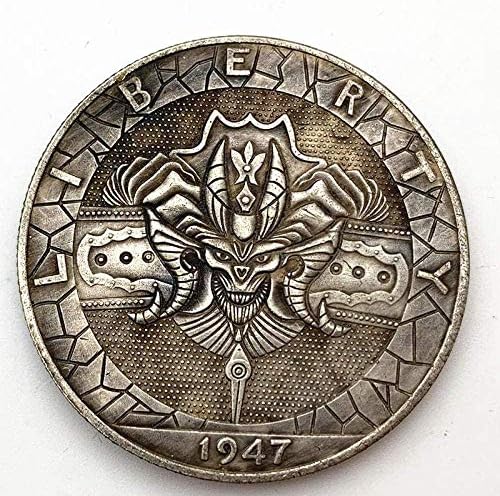 1947 Wanderer Cadılar Bayramı Batman Antika Eski Bakır ve Gümüş hatıra parası Koleksiyonu 30mm Zanaat Bakır ve Gümüş