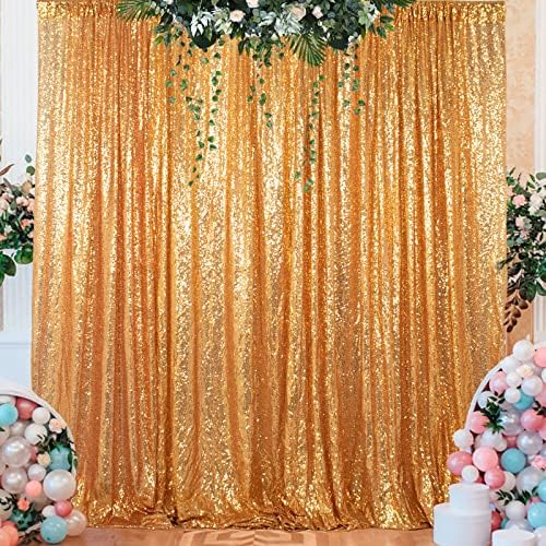 Pullu Zemin 8x8ft Pullu Perde Zemin Altın Pullu Perdeler Paneli Düğün Zemin Perdeleri Glitter Fotoğraf Stüdyosu için