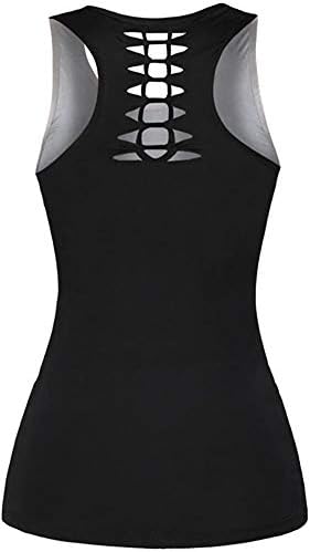DRZHEAM Kadınlar 2 Parça Rahat Kafatası Kıyafetler 3D Baskılı Hollow Out Tank Tops Yoga Tayt Jogger Setleri Activewear