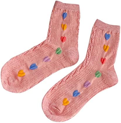 VESNIBA Kadın Sonbahar Ve Kış Yeni Trend Kalp Tesisat Pamuk Güzel Orta Buzağı Çorap Çorap Kadın