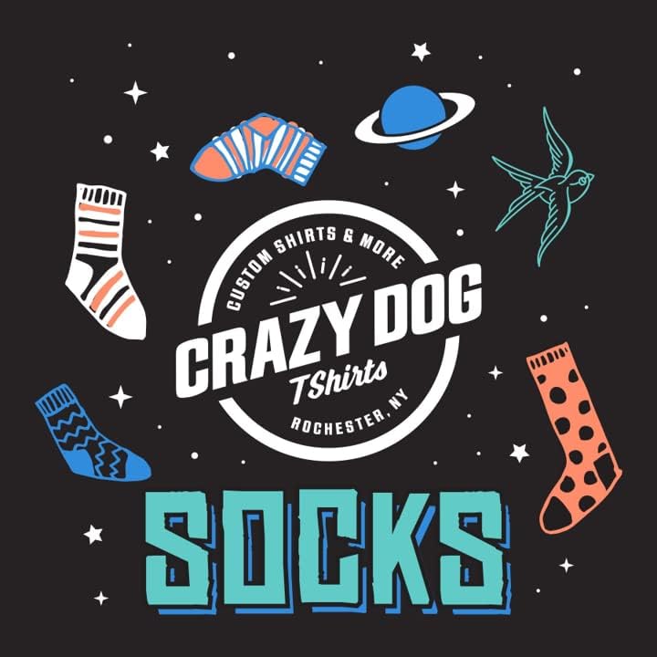 Çılgın Köpek T-Shirt Keşfetmek Çorap Komik Açık Yürüyüş Kamp Rahat Ayakkabılar (Sarı) - Erkek (7-12)