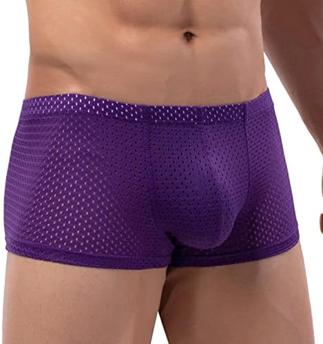 2023 Yeni Erkek Düz İnce nefes alan iç çamaşırı Pantolon Moda Spor Rahat Spor Boksörler Dar Orta Uyluk Erkek İç Çamaşırı